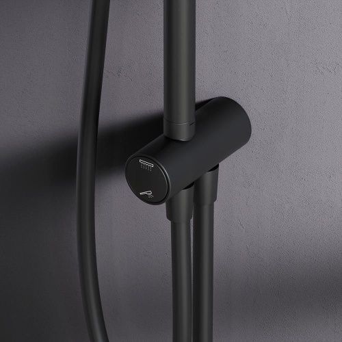 Душевая стойка Am.Pm Gem F0790022 настенная цвет черный - фото 4