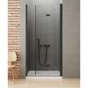 Душевая дверь New Trendy NEW SOLEO Black D-0222A 80х195 стекло прозрачное профиль черный