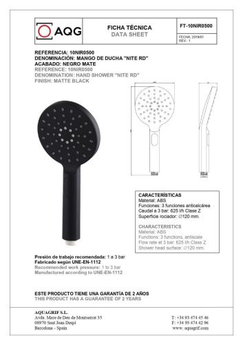 Смеситель для ванны AQG Tube 01TUB417NG настенный черный - фото 3