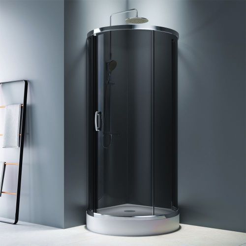 Душевой уголок Am.Pm Like W83G-333-095CG 95х95 стекло тонированное профиль хром без поддона