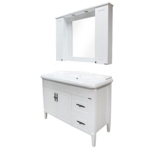 Тумба с раковиной Comforty Палермо 00004142367CF 120х50 напольная цвет белый - фото 4