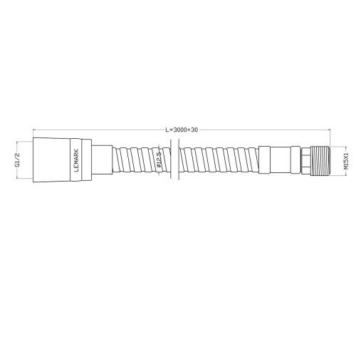 Душевой шланг LeMark LE8065S хром - фото 2