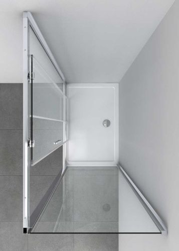 Душевой уголок Vincea Soft VSR-3SO1016CL 160х100 стекло прозрачное профиль хром без поддона - фото 2