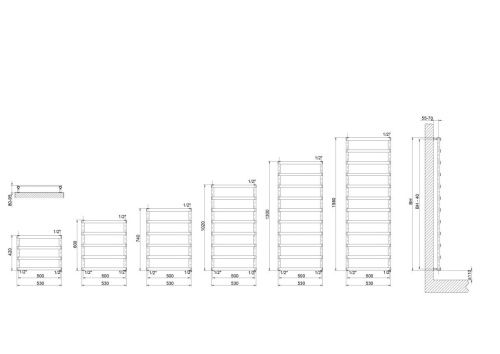 Полотенцесушитель водяной Cordivari Alessandra 3551680400006 55х160 хром - фото 2
