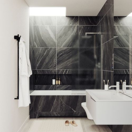 Душевая шторка на ванну Maybah Glass MGV-95-5у 90х140 стекло тонированное профиль хром ориентация универсальная - фото 2