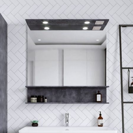 Зеркало с подсветкой Бриклаер Чили 4627125415180 90х90 подвесное