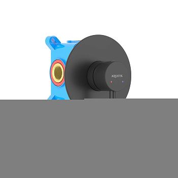 Смеситель для душа Aquatek ЕВРОПА AQ1366MB встраиваемый в стену черный