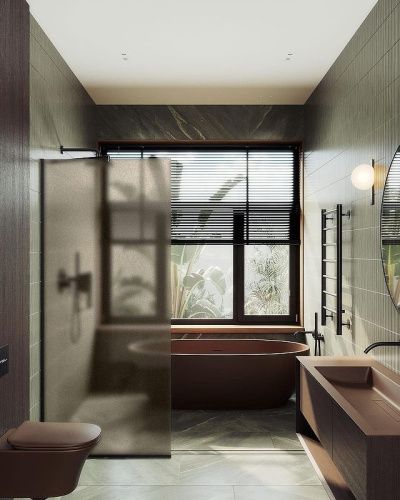 Душевая перегородка Maybah Glass MGD-1354-6у 100х195 стекло тонированное профиль черный - фото 2