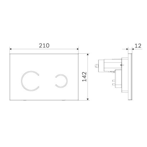 Клавиша смыва сенсорная Am.Pm Touch Pro I0450B01 цвет белый - фото 4