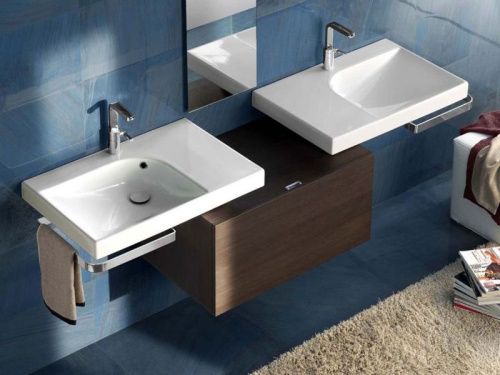 Раковина из сантехнического фаянса Hatria GRANDANGOLO Y0XK01 80х50 подвесная цвет белый - фото 2