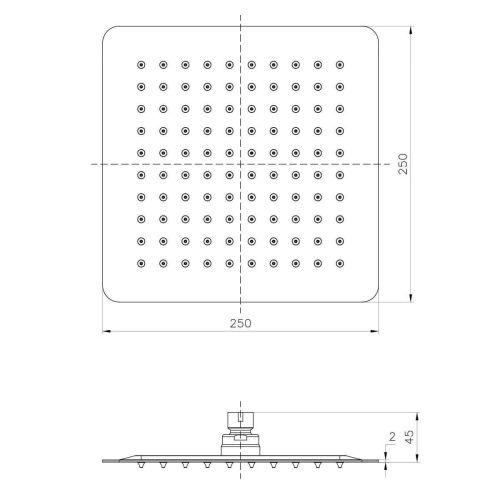 Верхний душ LeMark LM9487S хром - фото 2