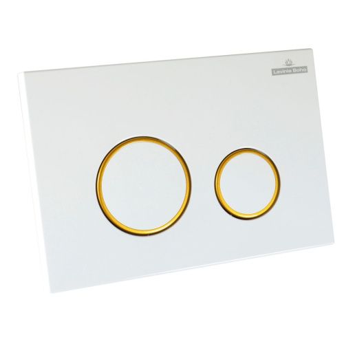 Клавиша смыва механическая Lavinia Boho RelFix 38050804 цвет белый/золото - фото 2