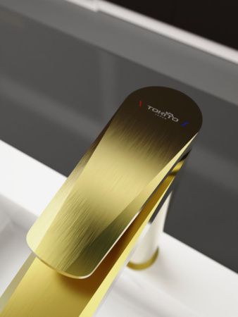 Смеситель Tokito KIN TOK-KIN-1012 на раковину золото