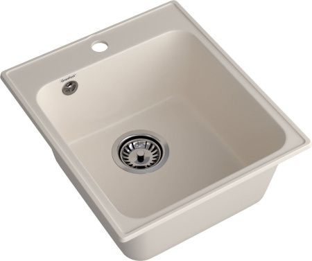 Кухонная мойка Granfest Quarz 17 белый 50х40 цвет белый поверхность матовая