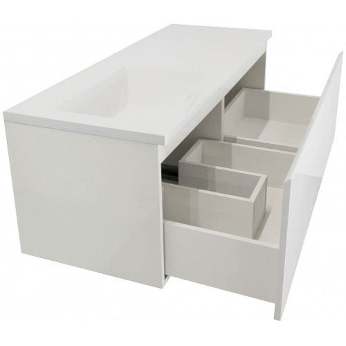 Тумба с раковиной Эстет Dallas Luxe 110 ФР-00002022 110х50 подвесная цвет белый - фото 3