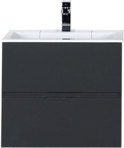 Тумба с раковиной Aquanet Алвита 00213094 60х50 подвесная цвет серый - фото 3