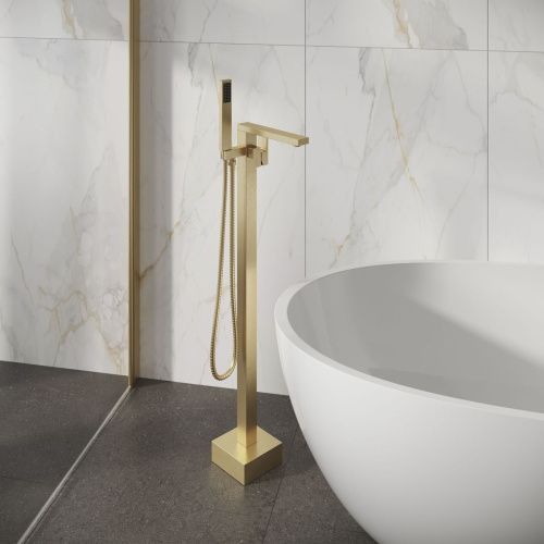 Смеситель Grossman Falcon 530.K35.08.320 напольный золото - фото 4