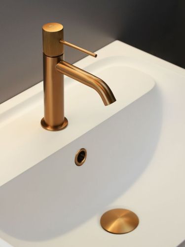 Смеситель AltroBagno Bilancia AltroBagnoBilancia0144BC на раковину медь - фото 5