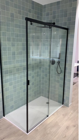 Душевой уголок Cerutti SPA MARBELLA 120B R 120х80 стекло прозрачное профиль черный без поддона