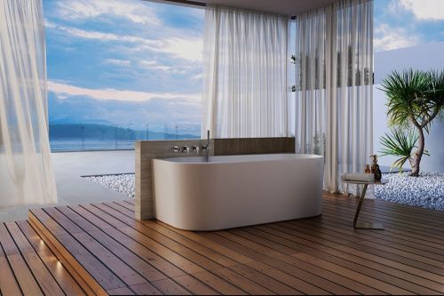 Ванна акриловая Abber AB9494-1.7 170х80 пристенная овальная с каркасом - фото 4