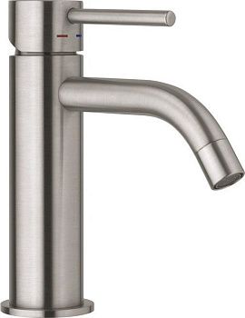 Смеситель Paffoni Light LIG071ST на раковину нержавеющая сталь