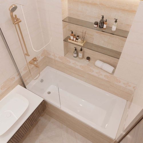 Ванна акриловая Aquatek Калибри KL180-0000001 180х80 пристенная прямоугольная без каркаса без ручек - фото 3