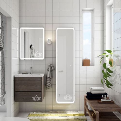 Зеркало-шкаф Art&Max PLATINO AM-Pla-600-800-1D-R-DS-F 60х80 подвесной цвет белый - фото 2