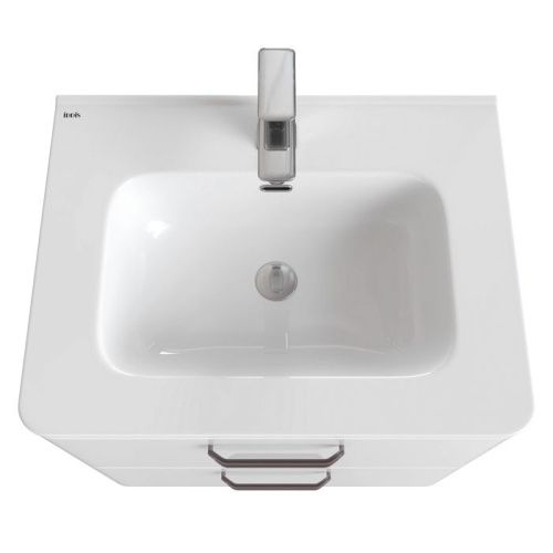 Тумба с раковиной Iddis Brick BRI60WFi95K 60х50 напольная цвет белый - фото 3