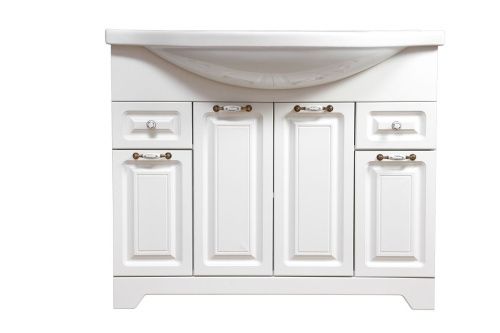 Тумба под раковину Stella Polar Кармела ольха SP-00000176 100х30 напольная цвет белый - фото 5