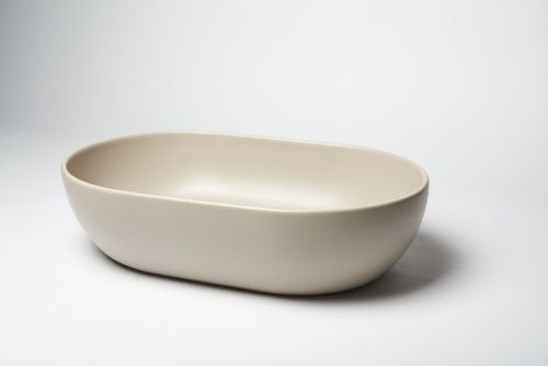 Раковина из сантехнического фарфора Galassia Dream 7308SA 60х40 накладная цвет бежевый - фото 2