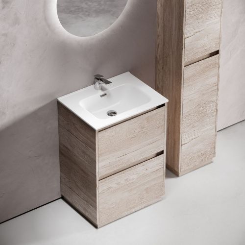 Тумба под раковину Sancos Libra Floor LB60FEG 60х50 напольная цвет коричневый - фото 4