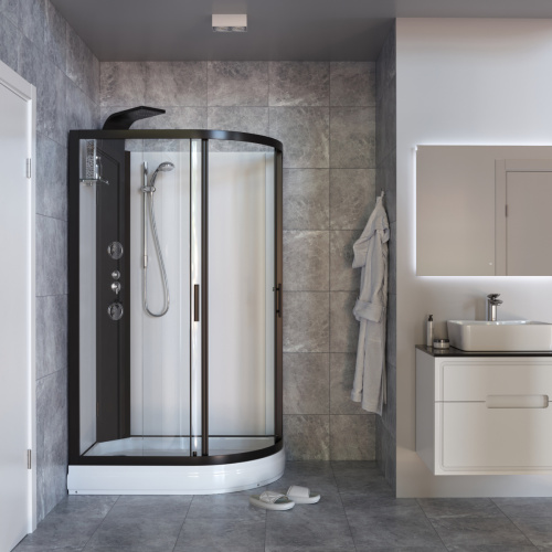 Душевая кабина Taliente TA-128CB(L) 120х80 асимметричная без крыши ориентация левая - фото 3