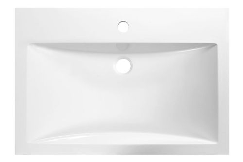 Раковина из искусственного камня Эстет Монако ФР-00000792 70х50 накладная цвет белый 1 отверстие под смеситель - фото 3