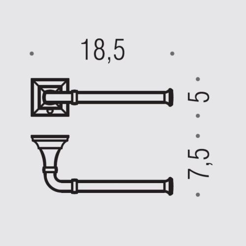 Бумагодержатель Colombo Portofino B3208D.CR - фото 2