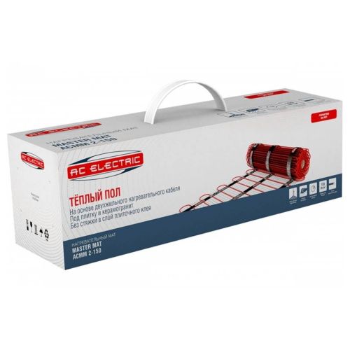 Нагревательный мат для теплого пола AC Electric ACMM 2-150-2 комплект - фото 3