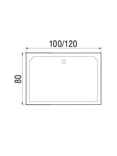 Душевой поддон акриловый Wemor 10000006110 100х80 белый с каркасом - фото 2