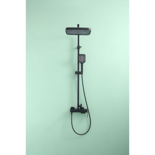 Душевая стойка Raglo R02 R02.24.06 настенная цвет черный - фото 3