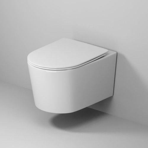 Унитаз подвесной Grossman Торнадо GR-4499SQ белый с сиденьем микролифт безободковый смыв торнадо - фото 5