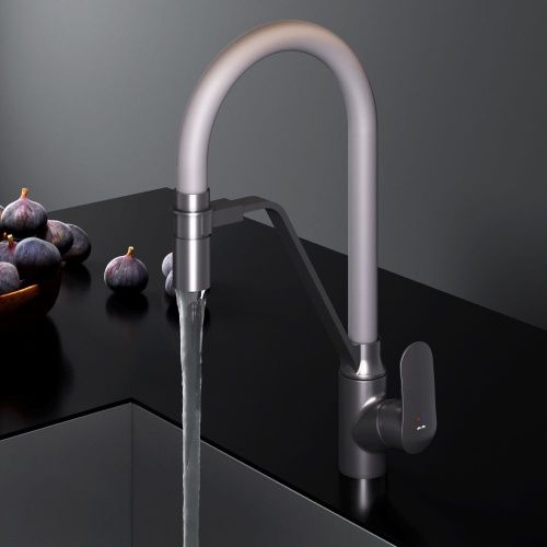 Смеситель для кухни Am.Pm Like F8007825 на мойку черный/серый - фото 3