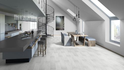 Ламинат Tarkett Estetica 933 Дуб Данвиль белый Т035516 толщина 0,9 см 33 класс 1292х194 - фото 4