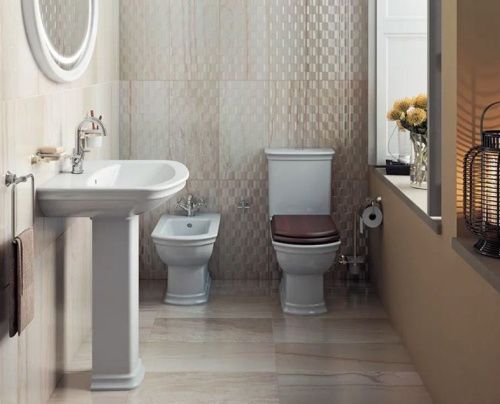 Унитаз напольный с бачком Vitra Serenada 9722B003-7204 белый с сиденьем душевой смыв - фото 2