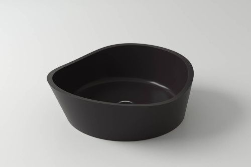 Раковина из искусственного камня Holbi MARS 1.02.003.11.3 40х40 накладная цвет черный