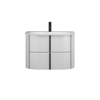 Тумба с раковиной Burgbad Lavo 2.0 SFZP072G0227F5048C0037 70х50 подвесная цвет белый