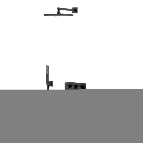 Душевая система Teska EURO-X EX3780 встраиваемая в стену цвет черный - фото 4