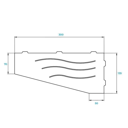 Полка в ванную комнату RGW  49279901-04 - фото 4