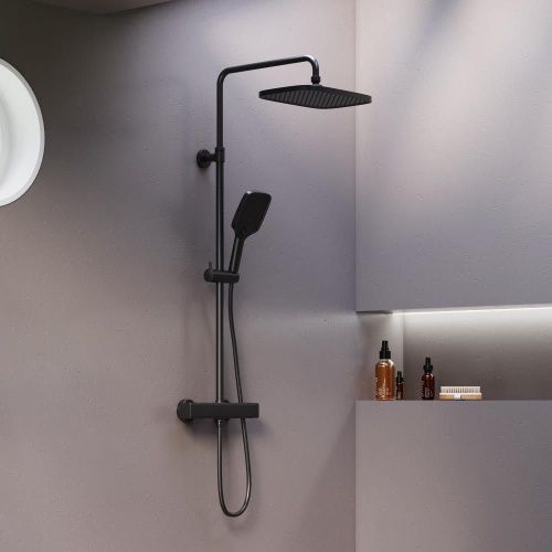 Душевая стойка Damixa Gala 953800300 настенная цвет черный - фото 3