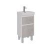 Тумба под раковину LeMark Combi LM03C45T-Beton 40х30 напольная цвет серый/белый