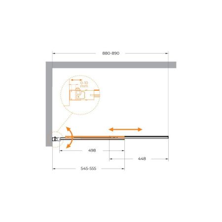 Душевая шторка на ванну Cezares SLIDER SLIDER-VF-11-90/150-P-Cr 90х150 стекло рифленое профиль хром глянцевый ориентация универсальная