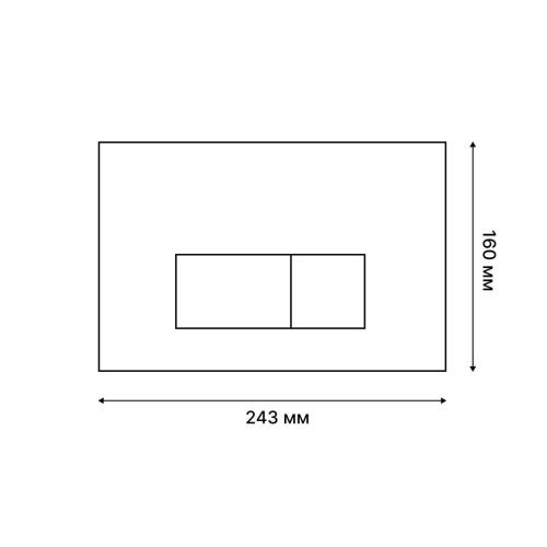 Клавиша смыва механическая Tokito TATSUMAKI TOK-TATSUMAKI-SQ-WT цвет белый - фото 2
