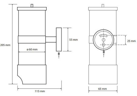 Бумагодержатель Bemeta BRILO 161112042